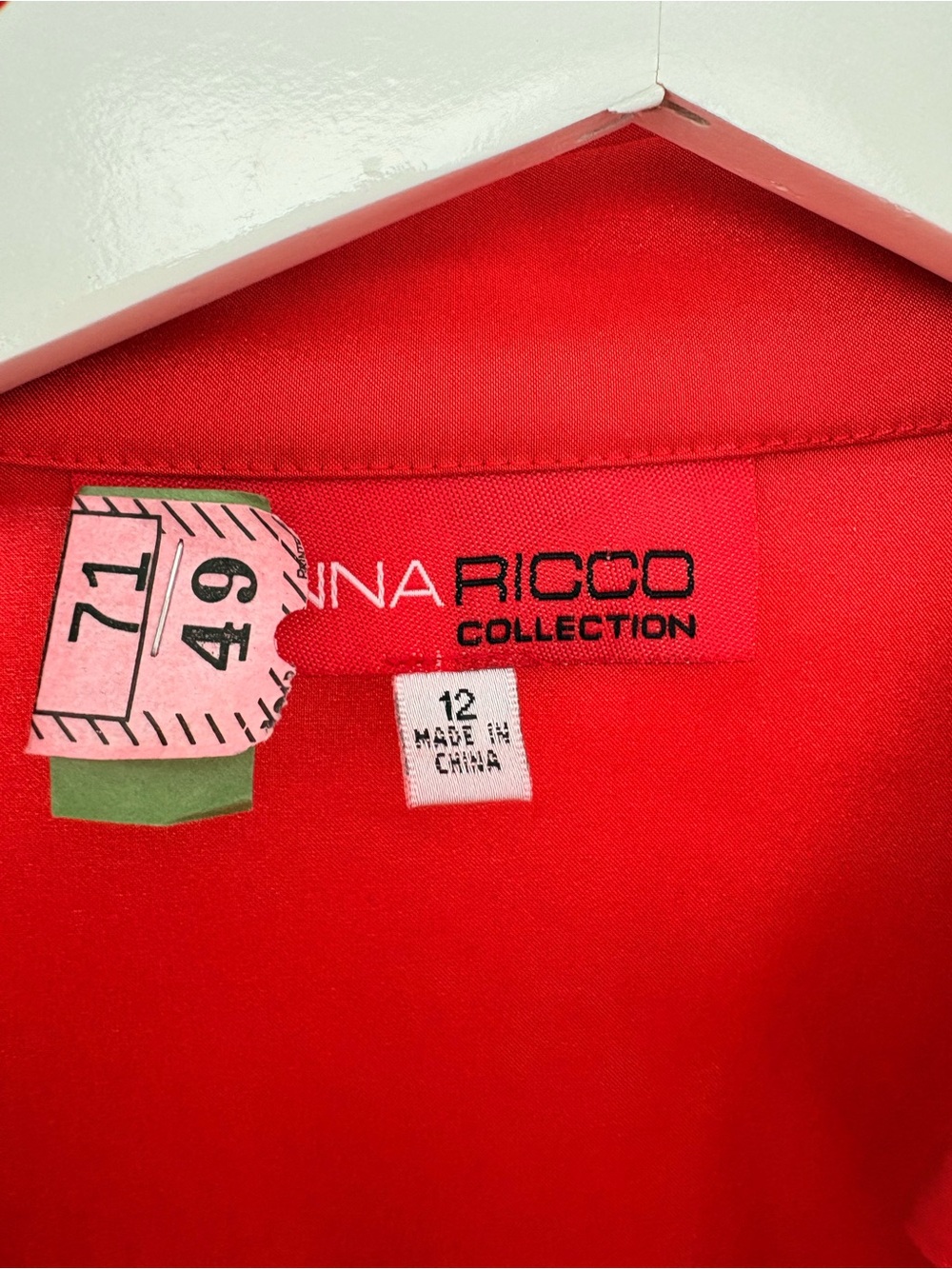 Donna Ricco Collection Bright Red Jacket - Picture 2 of 3